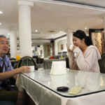 キミが遅いからコーヒーのんでるよと。