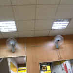 扇風機のカバーがない